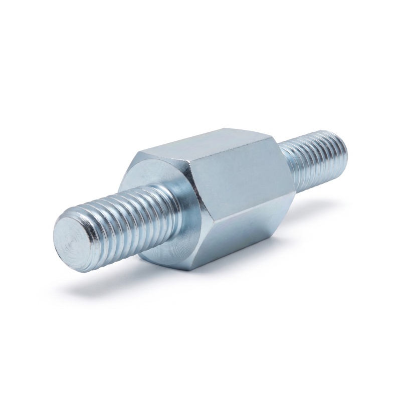 Distanziatore esagonale filettato maschio/maschio acciaio zincato blu M3 - 5,5 mm apertura chiave, gambi da 6 e 8 mm