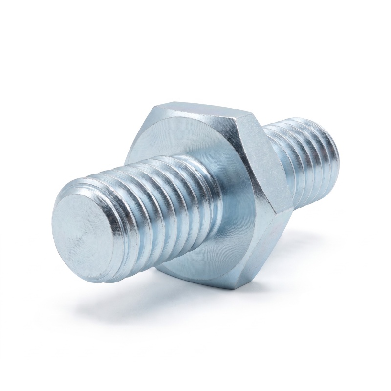 Distanziatore esagonale filettato maschio/maschio acciaio zincato blu M4 - 7 mm apertura chiave, gambi da 6 e 7 mm