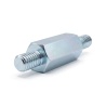 Distanziatore esagonale filettato maschio/maschio acciaio zincato blu M4 - 7 mm apertura chiave, gambi da 6 e 8 mm