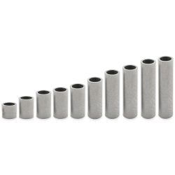 Distanziatore liscio in ottone nichelato al piombo Ø10,2x13mm per vite M10