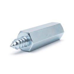 Distanziatore esagonale filettato autofilettante acciaio zincato M2,5 / ST2,6 - 5 mm apertura chiave