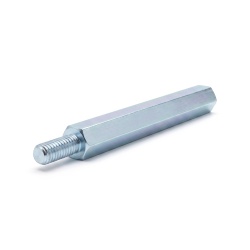 Distanziatore esagonale filettato maschio/femmina acciaio zincato senza piombo M2,5 - 4 mm apertura chiave