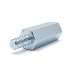 Distanziatore esagonale filettato maschio/femmina acciaio zincato senza piombo M3 - 6 mm apertura chiave
