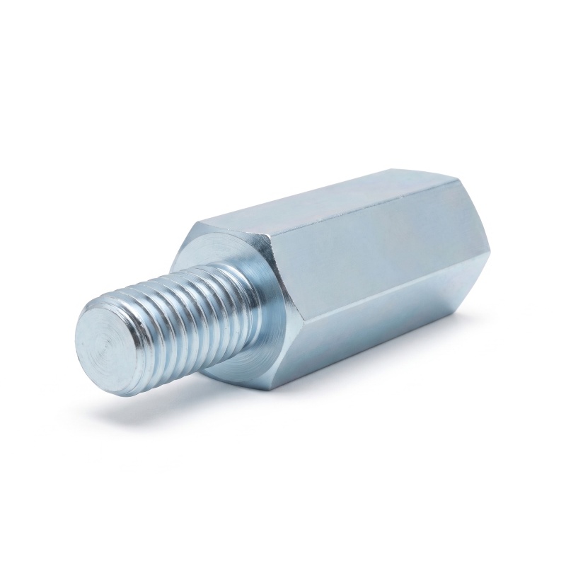 Distanziatore esagonale filettato maschio/femmina acciaio zincato blu senza piombo M8 - 13 mm apertura chiave