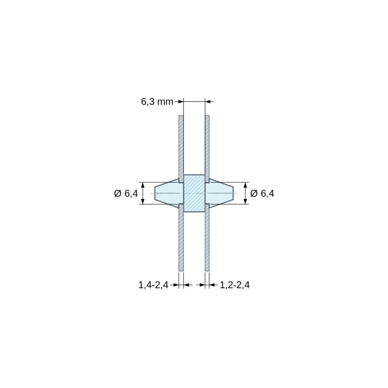 Supporto per scheda a scatto Plastica PC