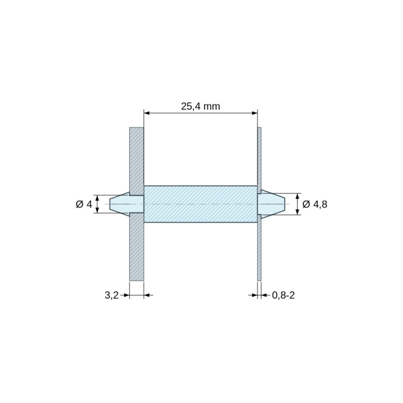 Supporto per scheda a scatto Plastica PA6.6