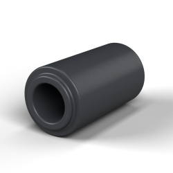 Distanziale con spallamento PA6-FV Ø2,2×4 mm, spallamento Ø3,1×0,3 mm, per M2, UL94-HB