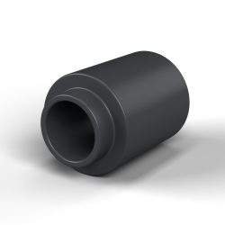 Distanziale con spallamento PA6-FV Ø3,4×6 mm, spallamento Ø4,2×1,3 mm, per M3, UL94-HB