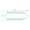 Disegno quotato 11 mm, Distanziale con spallamento PA6-FV Ø3,4×6 mm, spallamento Ø4,2×1,4 mm, per M3, UL94-HB