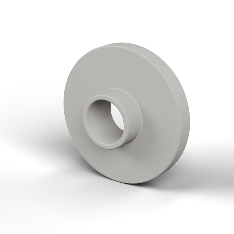 Boccola di isolamento flangiata Ø3,1x10mm, spallamento basso Ø3,9mm, nylon PA6 naturale UL94-V2