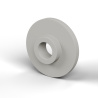 Boccola di isolamento flangiata Ø4,2x15mm, spallamento basso Ø6,9mm, nylon PA6 naturale UL94-V2