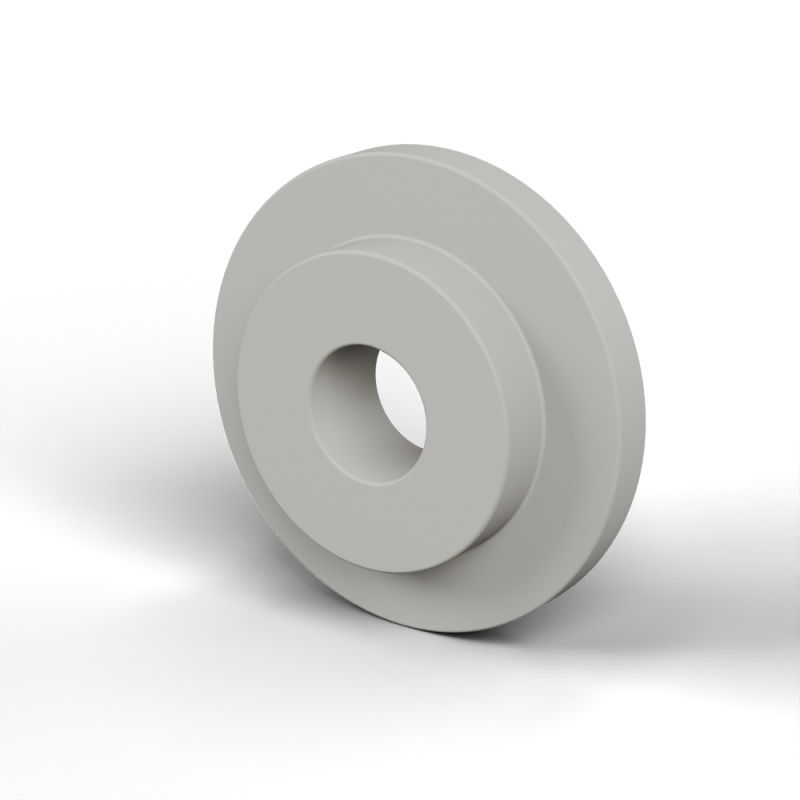 Boccola di isolamento flangiata Ø4,2x15mm, spallamento basso Ø9,9mm, nylon PA6 naturale UL94-V2