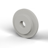 Boccola di isolamento flangiata Ø4,2x18mm, spallamento basso Ø11,9mm, nylon PA6 naturale UL94-V2