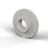 Boccola di isolamento flangiata Ø5,2x15mm, spallamento basso Ø7,9mm, nylon PA6 naturale UL94-V2