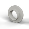 Boccola di isolamento flangiata Ø5,2x10mm, spallamento basso Ø5,9mm, nylon PA6 naturale UL94-V2