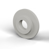 Boccola di isolamento flangiata Ø6,1x18mm, spallamento basso Ø10,8mm, nylon PA6 naturale UL94-V2