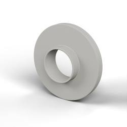 Boccola di isolamento flangiata Ø6,2x15mm, spallamento basso Ø6,9mm, nylon PA6.6 naturale UL94-V2