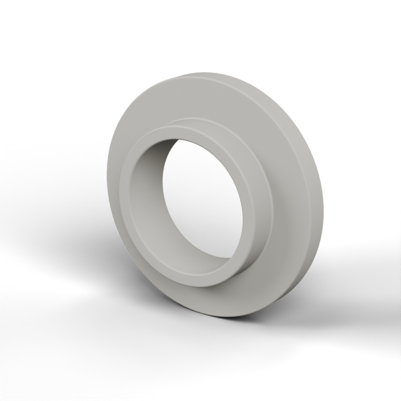 Boccola di isolamento flangiata Ø8,2x15mm, spallamento basso Ø9,9mm, nylon PA6 naturale UL94-V2