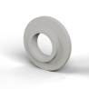 Boccola di isolamento flangiata Ø8,2x18mm, spallamento basso Ø10,9mm, nylon PA6 naturale UL94-V2
