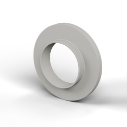 Boccola di isolamento flangiata Ø10,2x18mm, spallamento basso Ø10,9mm, nylon PA6 naturale UL94-V2
