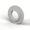 Boccola di isolamento flangiata Ø12,2x25mm, spallamento basso Ø15,8mm, nylon PA6 naturale UL94-V2
