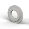 Boccola di isolamento flangiata Ø12,2x25mm, spallamento basso Ø17,8mm, nylon PA6 naturale UL94-V2