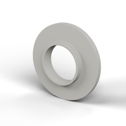 Boccola di isolamento flangiata Ø12,2x25mm, spallamento basso Ø13,8mm, nylon PA6 naturale UL94-V2