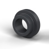 Boccola di isolamento flangiata Ø3,5x7mm, spallamento alto Ø5,1mm, nylon PA6.6 nero rinforzato con fibra di vetro UL94-V2