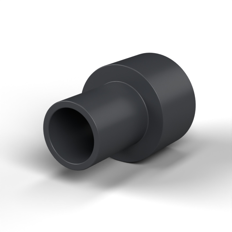 Boccola di isolamento flangiata Ø6,2x12mm, spallamento alto Ø7,8mm, nylon PA6.6 nero rinforzato con fibra di vetro UL94-HB