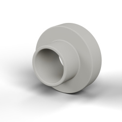 Boccola di isolamento flangiata Ø3,6x7,4mm, spallamento basso Ø4,32mm, nylon PA6.6 naturale UL94-V0