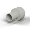 Boccola di isolamento flangiata Ø3,6x7,4mm, spallamento alto Ø4,32mm, nylon PA6.6 naturale UL94-V2
