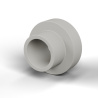 Boccola di isolamento flangiata Ø5,1x10,1mm, spallamento basso Ø6,62mm, nylon PA6.6 naturale UL94-V2