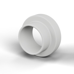 Boccola di isolamento flangiata Ø2,6x4,2mm, spallamento basso Ø3mm, PTFE naturale UL94-V0