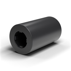 Distanziale liscio auto-ritenente, PA6.6 nero, UL94-V2, Ø2,2 × 4 mm, per vite M2