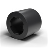 Distanziale liscio auto-ritenente, PA6.6 nero, UL94-V2, Ø5,2 × 8 mm, per vite M5