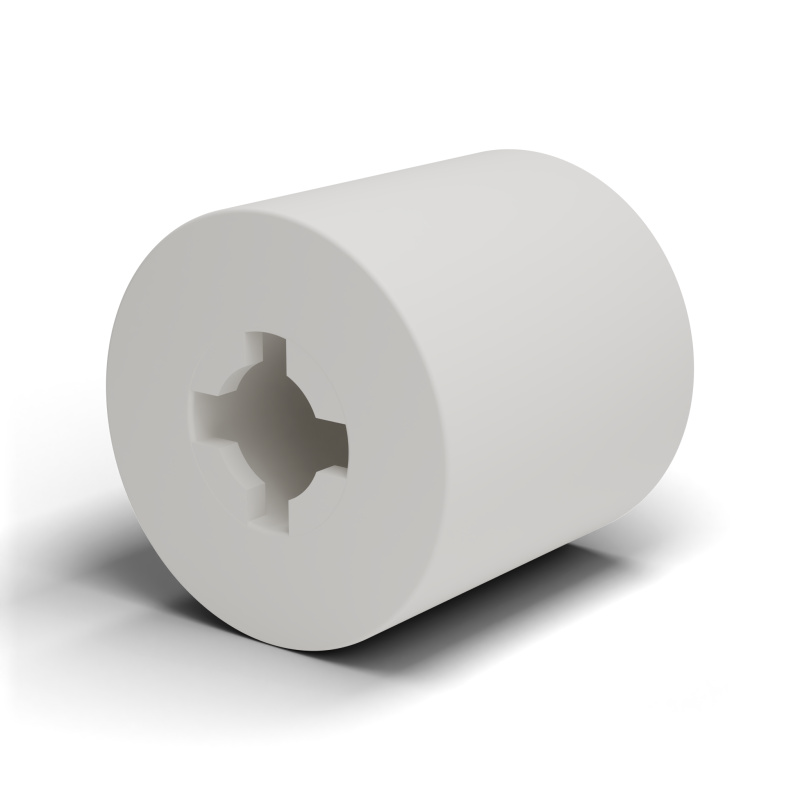 Distanziale liscio auto-ritenente, PA6.6 naturale, UL94-V2, Ø2,9 × 6,4 mm, per vite M3