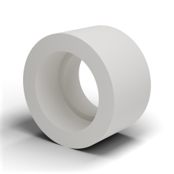 Distanziale con foro a gradino, PA6.6 naturale, UL94-V2, Ø6,1 × 10 mm, per vite M6